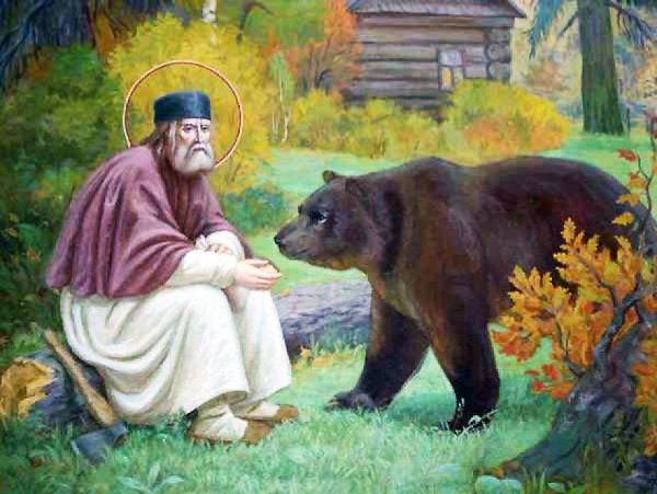 Серафим Саровский прорись