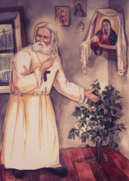 Серафим Саровский прорись
