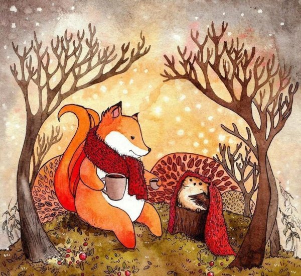 Лисичка и Ежик