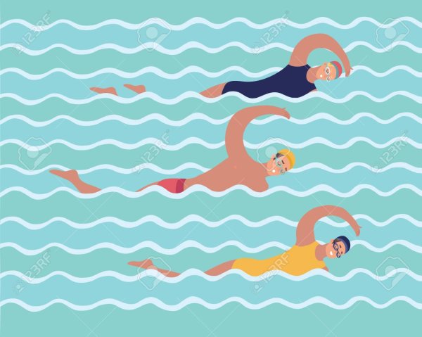 Плавание рисунок