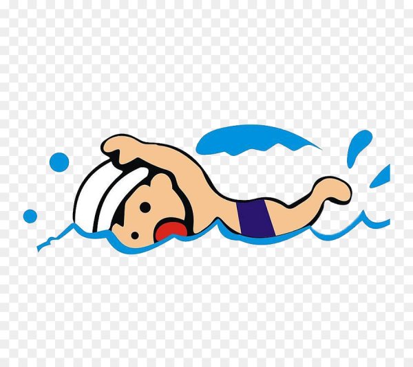 Пловец иллюстрация