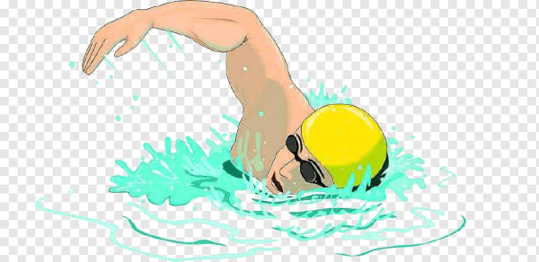 Плавание карикатура