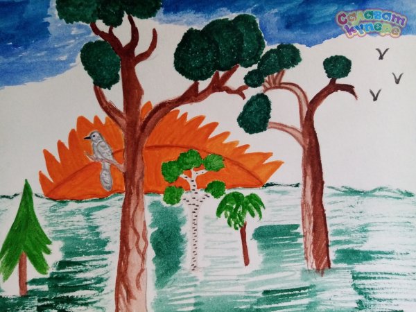 Рисунок на рассказ яшь Агач