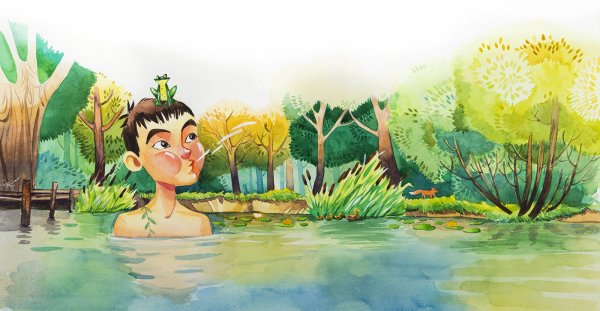 Водяной иллюстрации к сказкам