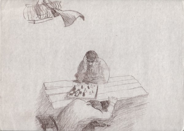 Тематическая картина карандашом