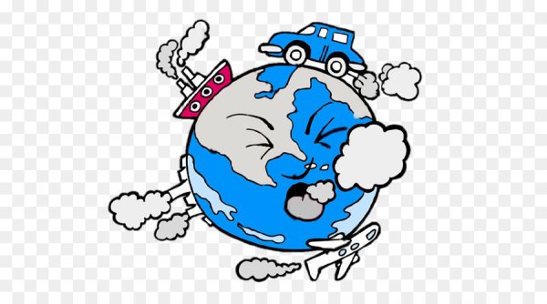 Загрязнение планеты без фона