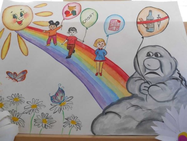 Рисунок на тему Радуга здоровья