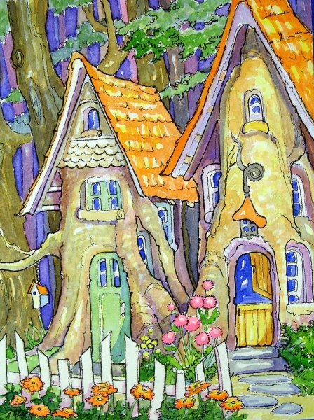 Рисуем сказочный домик