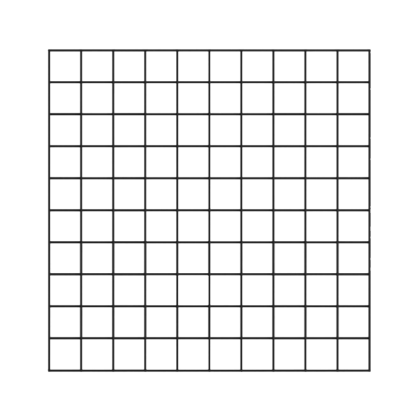 Палетка квадрат 10 10