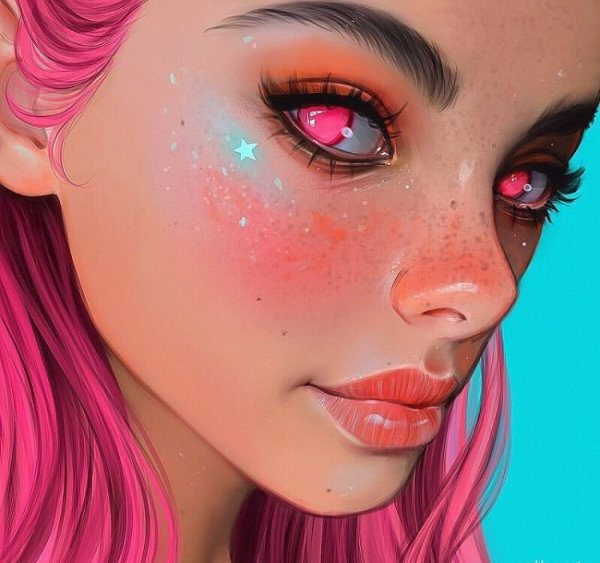 Procreate портреты Джулия Разумова арт