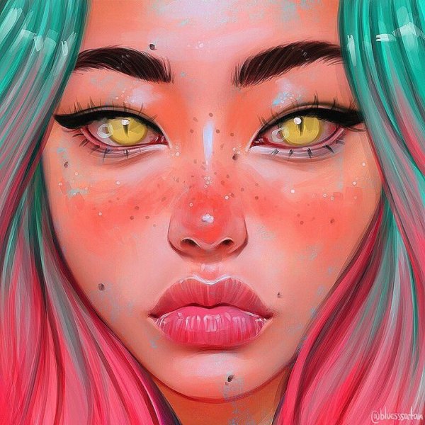 Procreate портреты Джулия Разумова арт