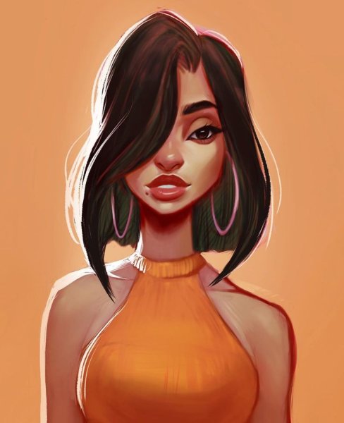 Портрет в мультяшном стиле