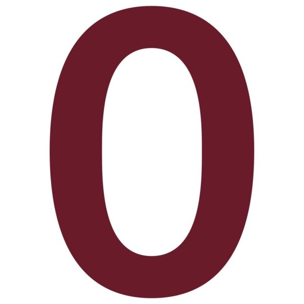 Цифра 0 раскраска