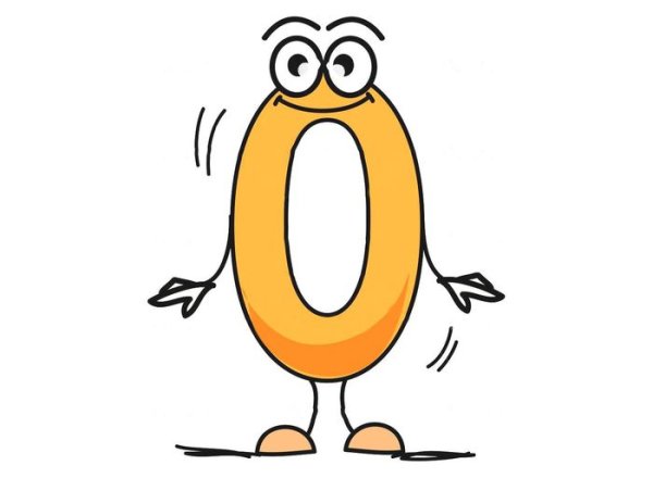 Цифра ноль раскраска для детей