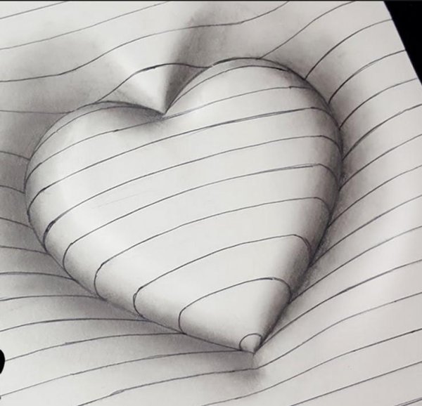 3д рисунки карандашом