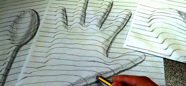 Объемный рисунок своими руками