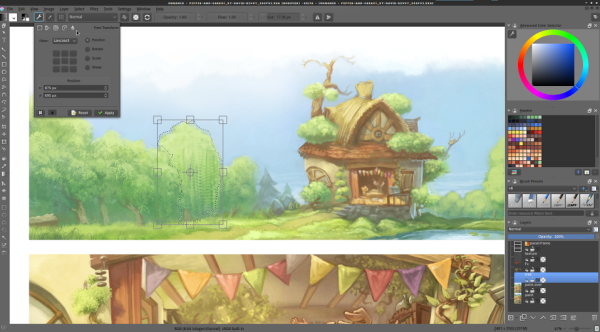 Рисунки в приложении Крита