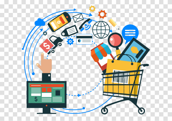 Интернет магазин векторное изображение