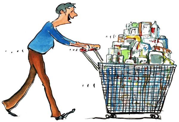 Потребитель иллюстрация