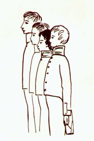 Царскосельский лицей зарисовки Пушкина