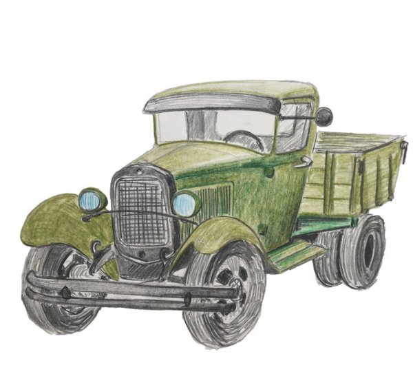 Полуторка ГАЗ дорога жизни Графика