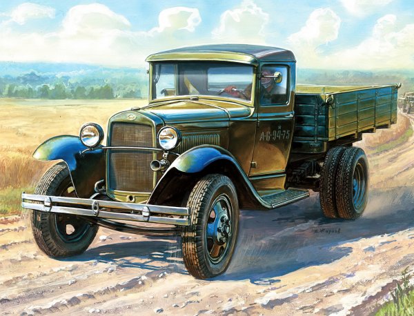 ГАЗ АА полуторка нарисовать