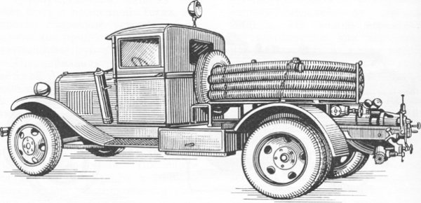 Полуторка автомобиль ГАЗ АА рисунок