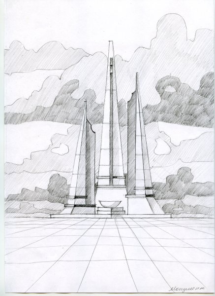 Эскиз памятника на могилу