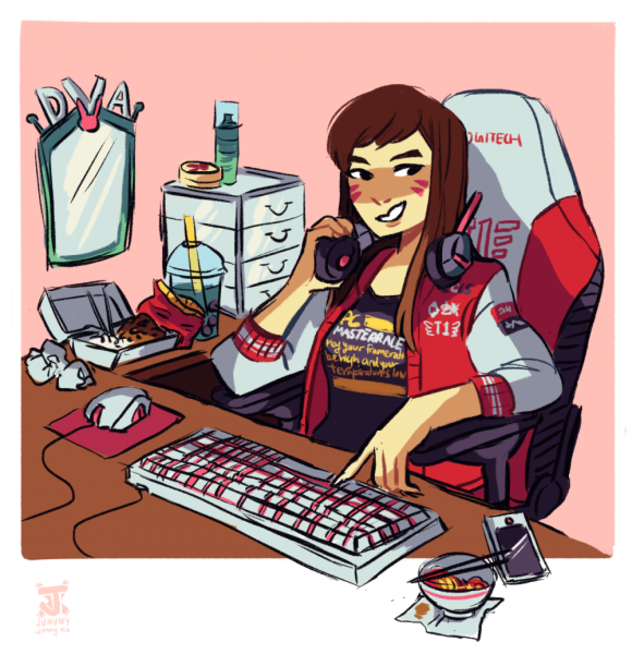 Девушка геймер