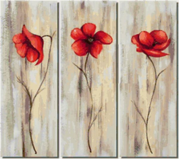 Триптих карандашом