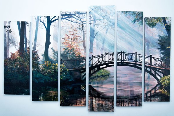 Триптих городской пейзаж