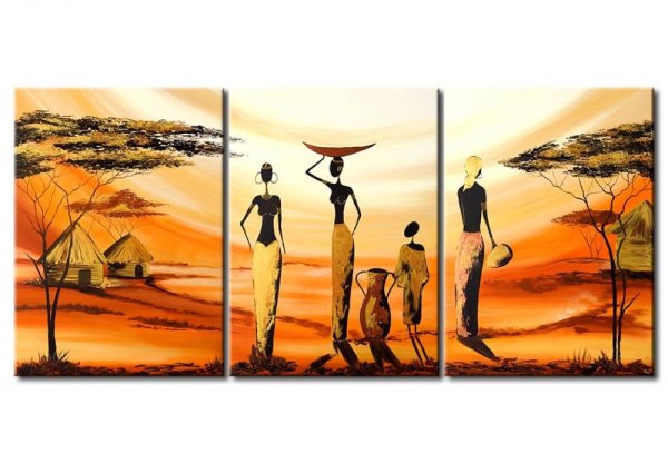Картины диптих Африканский пейзаж