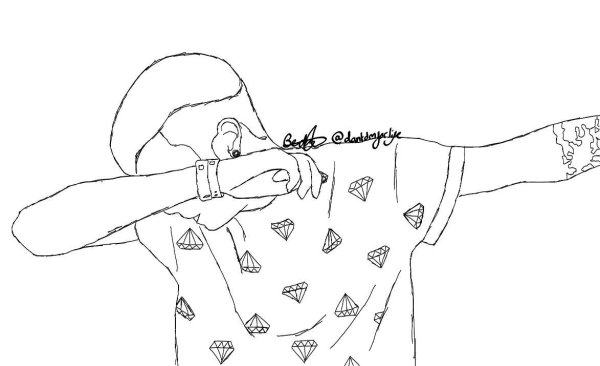 Поззи рисунок карандашом