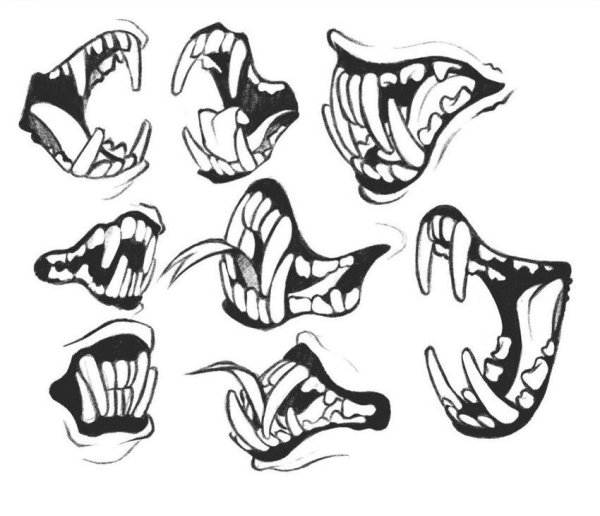 Улыбка эскиз