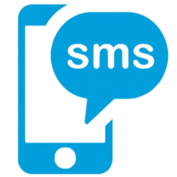 Надпись смс