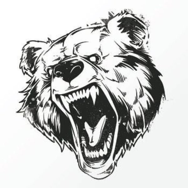 Оскал пантеры тату эскиз