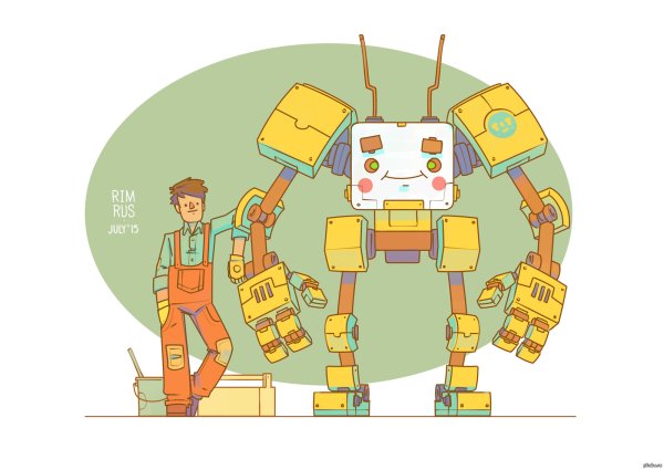 Робототехника нарисовать
