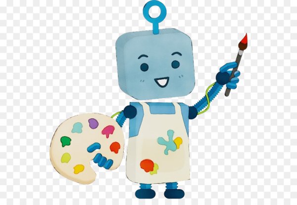 Робот для детей на прозрачном фоне