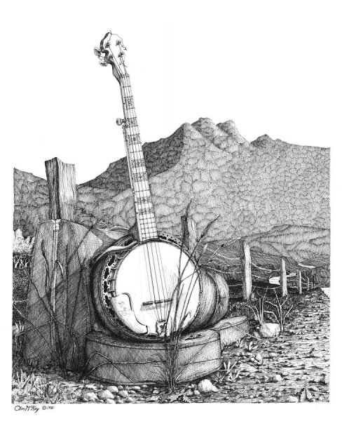 Банджо карандашом