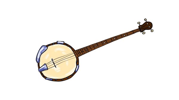 Банджо карандашом