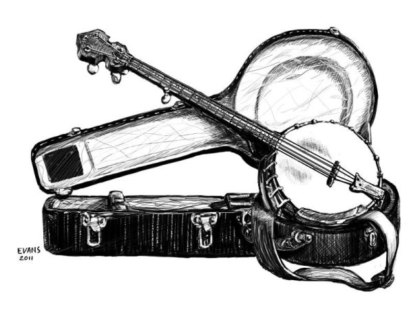 Банджо карандашом