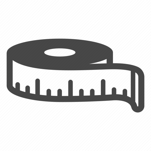 Сантиметровая лента без фона