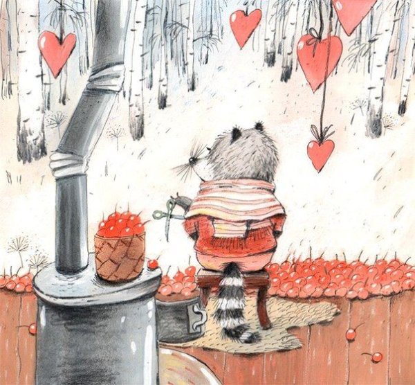 Диана Лапшина осенние иллюстрации