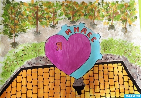 Город Миасс раскраска