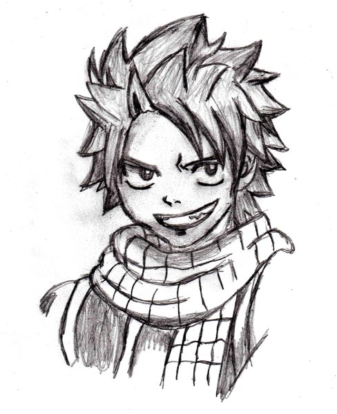 Скетчи аниме хвост феи