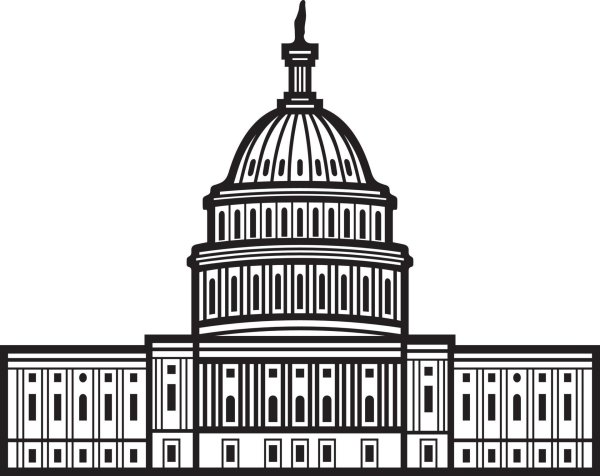 Капитолий Вашингтон вектор