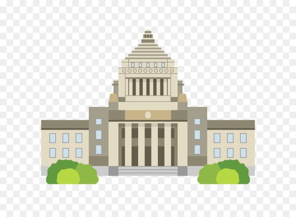 Здание парламента на прозрачном фоне