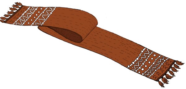 Широкий и узкий шарфик для детей