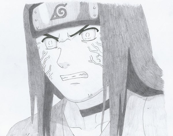 Неджи Хьюго карандашом