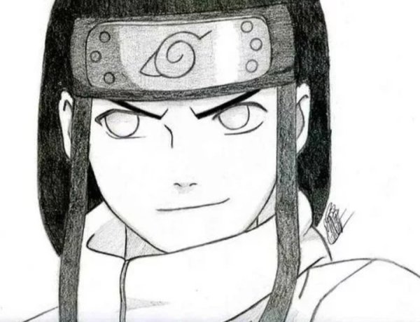 Неджи Хьюго карандашом